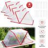 4Pack 31.50×12.99×13.39In Garden Row Accelerator Plants Covers Plant Net Cage Guard Greenhouse Covers Protect Seedling Fruit Vegetable Rows From Frost