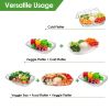Fruit Ice Serving Tray Chilled Veggie Tray Shrimp Cocktail Serving Dish Appetizer Party Serving Platter Cold Food Buffet Server With Lid And 4 Compart