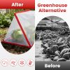4Pack 31.50×12.99×13.39In Garden Row Accelerator Plants Covers Plant Net Cage Guard Greenhouse Covers Protect Seedling Fruit Vegetable Rows From Frost