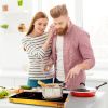 7000W Electric Double Ceramic Stove Electric Cooktop Hot Plate Infrared Countertop Burner 3500W+3500W With 11 Power Levels 0-4H Timer Portable Handle