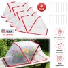 4Pack 31.50×12.99×13.39In Garden Row Accelerator Plants Covers Plant Net Cage Guard Greenhouse Covers Protect Seedling Fruit Vegetable Rows From Frost