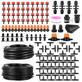 Drip Irrigation Kit Automatic Garden Irrigation System Misting Plant Watering Drip Kit For Garden Greenhouse Flower Bed Patio Lawn