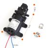 12V Water Pump With 2 Hose Clamps 130Psi Self Priming Sprayer Pump 70W Electric Diaphragm Water Pump 6L/Min For Rv Camper Marine Boat