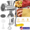Manual Meat Grinder Heavy Duty Hand Operated Mincer Sausage Maker Machine Noodle Maker Kitchen Food Grinder For Pork Beef Pepper