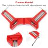 4Pcs 90 Degree Right Angle Corner Clamps Aluminum Alloy Miter Corner Clamp Woodworking Glass Frame Clamp For Picture Frame Holder Glass Holder Diy Woo