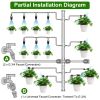 Drip Irrigation Kit Automatic Garden Irrigation System Misting Plant Watering Drip Kit For Garden Greenhouse Flower Bed Patio Lawn