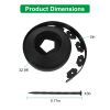 100Ft Non-Digging Plastic Garden Edging Kit Plastic Garden Border With 90 Spikes 2In Tall Border Edging For Garden Lawn Yard Flower Beds