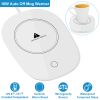 Coffee Mug Warmer Cup Warmer Auto Shut Off Coffee Tea Milk Electric Heater Pad Office Home Desk Coffee Mug Warmer Electric Beverage Warmer Mat 125.6℉/