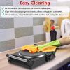 1000W Electric Single Burner Portable Heating Hot Plate Stove Countertop Rv Hotplate With 5 Temperature Stepless Adjustments Portable Handles