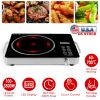3500W Electric Single Ceramic Stove Electric Cooktop Hot Plate Infrared Countertop Burner With 12 Power & Temperature Levels 0-3H Timer Portable Handl