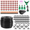 164Ft Drip Irrigation Kit Automatic Garden Irrigation System Misting Plant Watering Drip Kit For Garden Greenhouse Flower Bed Patio Lawn