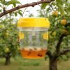 3Pack Solar Wasp Traps Outdoor Hanging Insect Catchers With Uv Light For Paper Wasps Yellow Jackets Small Hornets Fruit Flies House Flies