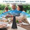 2 Pack Portable Reflective Fly Repellent Fan Rechargeable Battery Powered Table Food Fly Trap With Pattern Soft-Stop Blade Hanging Hook Indoor Outdoor