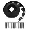 100Ft Non-Digging Plastic Garden Edging Kit Plastic Garden Border With 90 Spikes 2In Tall Border Edging For Garden Lawn Yard Flower Beds