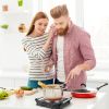 1000W Electric Single Burner Portable Heating Hot Plate Stove Countertop Rv Hotplate With 5 Temperature Stepless Adjustments Portable Handles
