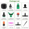 164Ft Drip Irrigation Kit Automatic Garden Irrigation System Misting Plant Watering Drip Kit For Garden Greenhouse Flower Bed Patio Lawn