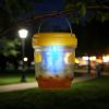 3Pack Solar Wasp Traps Outdoor Hanging Insect Catchers With Uv Light For Paper Wasps Yellow Jackets Small Hornets Fruit Flies House Flies
