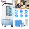 Portable Air Cooler Fan 12L Evaporative Air Conditioner With 3-Speed Dual Water Tank Touch & Remote Control 4 Wheels 4 Ice Packs Oscillation 15H Timer
