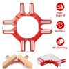 4Pcs 90 Degree Right Angle Corner Clamps Aluminum Alloy Miter Corner Clamp Woodworking Glass Frame Clamp For Picture Frame Holder Glass Holder Diy Woo
