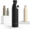 Stainless Steel Insulated Water Bottle  | Insulated Thermo Flask for Hot and Cold Beverages | Leakproof Drinking Bottle Carbon Black, 25.4oz
