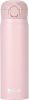 Insulated Water Bottle, Stainless Steel Thermo Coffee Travel Mug, Thermal Cup with Snap Flip Lid, BPA Free for Hot and Cold Drinking, Pink