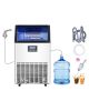 Commercial Ice Maker Machine, 100lbs/24H Ice Maker Machine with 33lbs Storage Capacity, 45 Ice Cubes in 15 Minutes