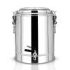 3.2 gallon Stainless Steel Stock Pot Dispenser with Tap – Hot & Cold Beverage Container for Durable Thermal Drink Dispenser