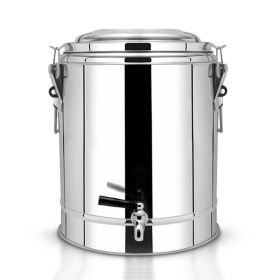 3.2 gallon Stainless Steel Stock Pot Dispenser with Tap – Hot & Cold Beverage Container for Durable Thermal Drink Dispenser