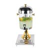 2.1 Gal Stainless Steel Beverage Dispenser – Transparent Drink Jug for Cold Beverages, Durable Container Ideal for Home, Office, Café, or Catering