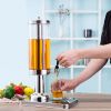 0.8 Gal Stainless Steel Beverage Dispenser –Ice Cylinder Hot & Cold Water Jug, Durable Drink Container  Ideal for Home, Office, Café, or Catering