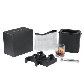 Ice Ball Maker, Crystal Clear Ice Ball Maker 2.36inch Ice Sphere Maker with Storage Bag and Ice Clamp