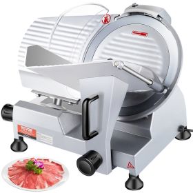 Commercial Meat Slicer, 320W Electric Deli Food Slicer, 12 inch Carbon Steel Blade Electric Food Slicer, 350-400RPM Meat Slicer