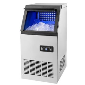 Commercial Ice Maker Machine, 100lbs/24H Ice Maker Machine with 16lbs Storage Capacity, 36 Ice Cubes in 15 Minutes