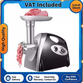 2800W Electric Meat Grinder Powerful Max Heavy Duty Meat Mincer Sausage Grinder Stainless Steel Food Processor Sausage Stuffer Home Use