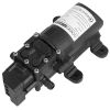 12V Water Pump With 2 Hose Clamps 130Psi Self Priming Sprayer Pump 70W Electric Diaphragm Water Pump 6L/Min For Rv Camper Marine Boat