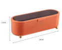 Seasoning Box Combination Set Seasoning Bottle Jar Household Kitchen Supplies Salt Msg Storage Box Sealed One-piece - DM026-orange