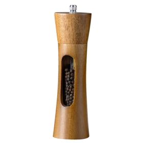 Pepper Grinder Pagoda-shaped Wooden Kitchen Pepper Mill - Natural - Single