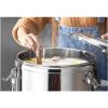 3.2 gallon Stainless Steel Stock Pot Dispenser with Tap – Hot & Cold Beverage Container for Durable Thermal Drink Dispenser