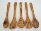 Olive Wood Kitchen Servers Set -5 pcs - As shown