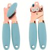 1pc Kitchen Multifunctional Can Opener Modern Minimalist Canning Tool Can Opener Stainless Steel Can Knife Beer Bottle Opener, Outdoor Camping - black