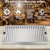 Beer Drip Tray, 304 Stainless Steel Kegerator Drip Trays with 4 Non-Slip Rubber Pads and Detachable Cover