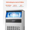 Commercial Ice Maker Machine, 160lbs/24H Ice Maker Machine with 66lbs Storage Capacity, 80 Ice Cubes in 15 Minutes