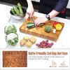 Kitchen Tools Multi-Purpose Cutting Board with Handle - Natural - 18" x 12"
