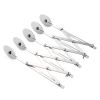 5-Wheel Pastry Cutter Stainless Steel Expandable Pizza Slicer Multi-Round Pastry Knife Baking Cutter Roller Cookie Dough Cutter Divider - 5-PC