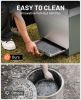 25-Inch PRO-SL Smokeless Fire Pit, Stainless Steel Wood-Burning Fire Pit with Stand & Rain Cover for Outdoor Patio Camping