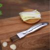 Stainless Steel Scallion Slicer Cutter Shredder Knife - Silver