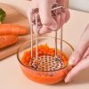 Stainless Steel Potato Masher Kitchen Gadget Red Potato Fruit Masher Mash - RN069