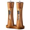 Pepper Grinder Pagoda-shaped Wooden Kitchen Pepper Mill - Natural - Double+Base