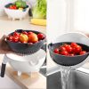9 in 1 Multifunctional Cutting and Draining Basket for Vegetables with Household Potato Shredder - Kitchen Tool - White