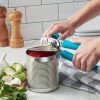 1pc Kitchen Multifunctional Can Opener Modern Minimalist Canning Tool Can Opener Stainless Steel Can Knife Beer Bottle Opener, Outdoor Camping - black